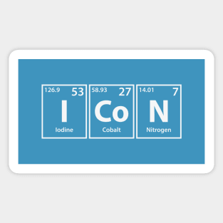 Icon (I-Co-N) Periodic Elements Spelling Sticker